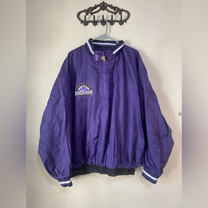 Colorado Rockies quarter‎ zip reversible jacket.